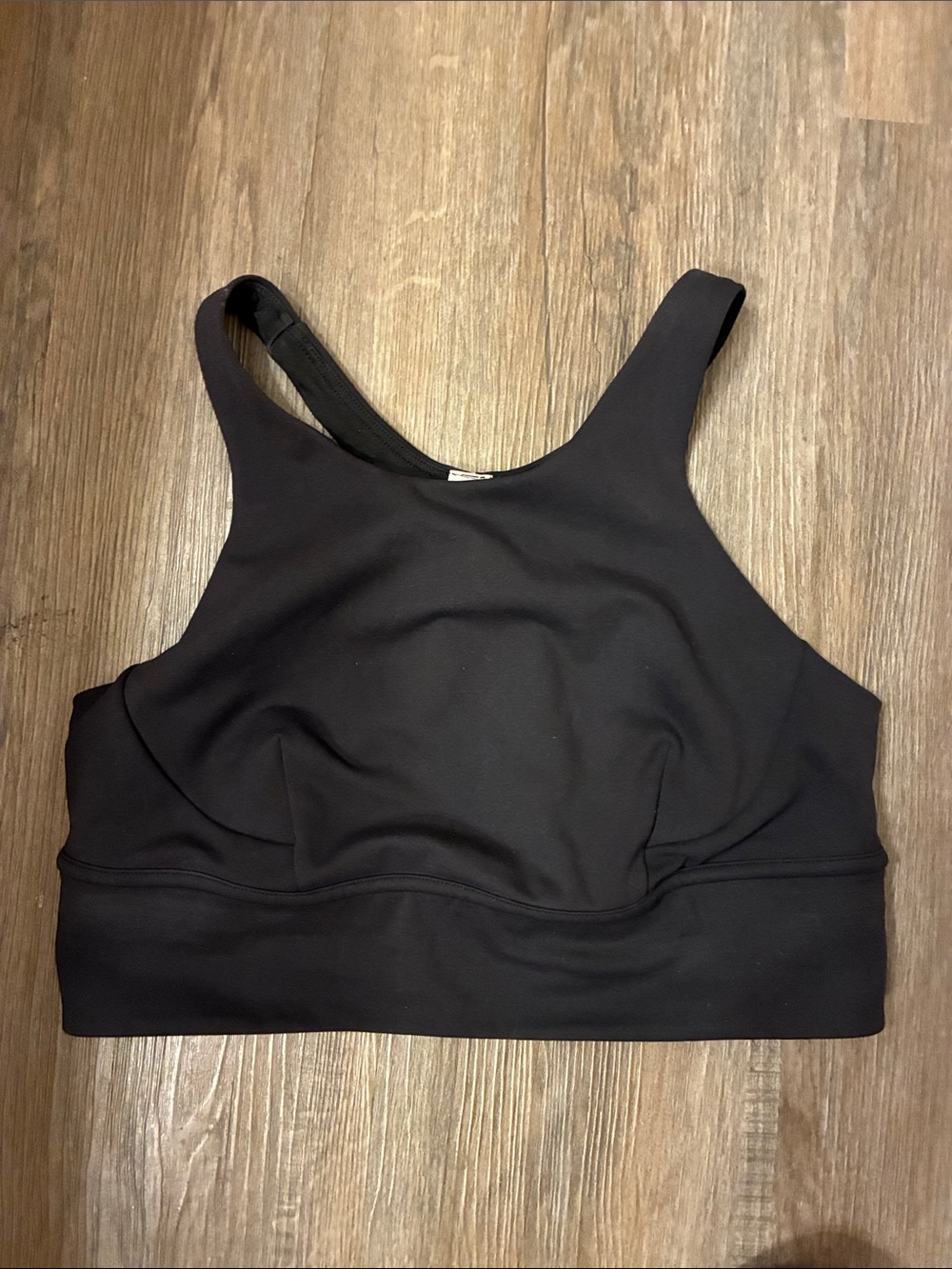 lululemon athletica Black Racerback Support Sports Bra